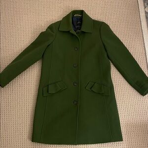 J. Crew Dark Green Trench Coat